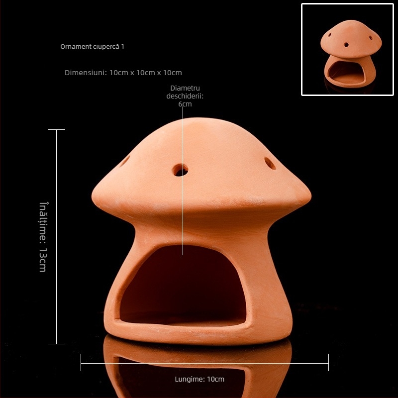 Vas ceramic pentru amenajare acvariu, casă de reproducere; material ceramic; categorie amenajare acvariu; funcție casă de reproducere; scop principal reproducerea peștilor