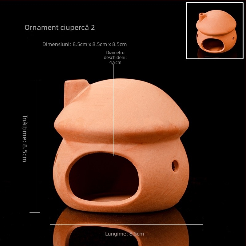 Vas ceramic pentru amenajare acvariu, casă de reproducere; material ceramic; categorie amenajare acvariu; funcție casă de reproducere; scop principal reproducerea peștilor