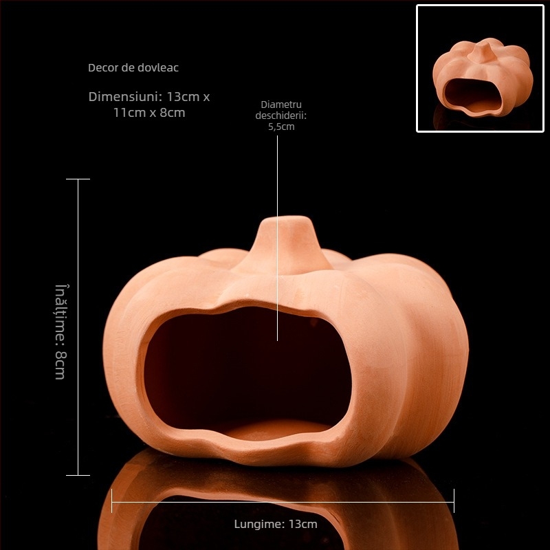 Vas ceramic pentru amenajare acvariu, casă de reproducere; material ceramic; categorie amenajare acvariu; funcție casă de reproducere; scop principal reproducerea peștilor
