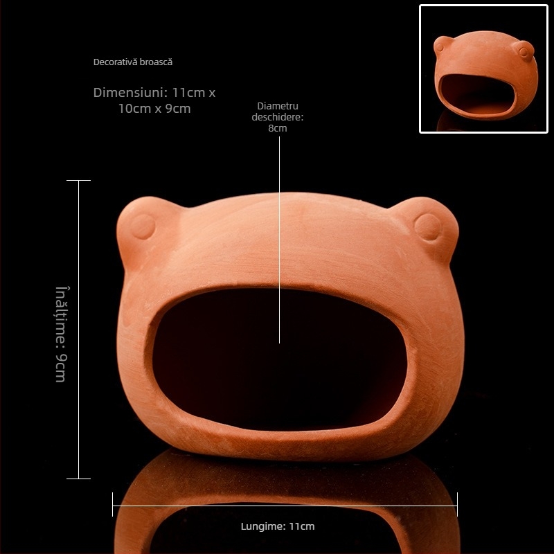 Vas ceramic pentru amenajare acvariu, casă de reproducere; material ceramic; categorie amenajare acvariu; funcție casă de reproducere; scop principal reproducerea peștilor