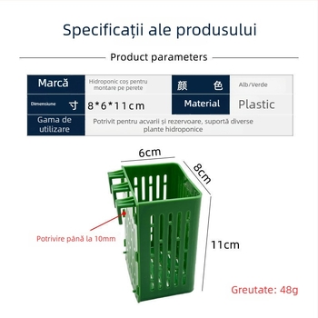 Cadru fix pentru plante hidroponice în acvariu, coș de plantare, căni pentru plante acvatice și accesorii de amenajare a peisajului acvaristic