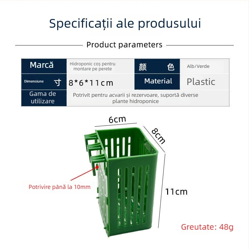 Cadru fix pentru plante hidroponice în acvariu, coș de plantare, căni pentru plante acvatice și accesorii de amenajare a peisajului acvaristic