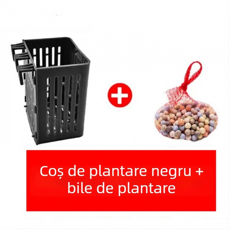 Cadru fix pentru plante hidroponice în acvariu, coș de plantare, căni pentru plante acvatice și accesorii de amenajare a peisajului acvaristic