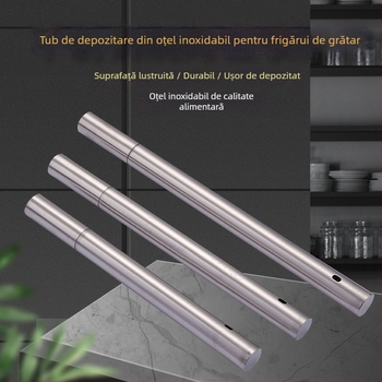 Tub de depozitare pentru bețișoare de grătar din oțel inoxidabil | Dongsheng, Shandong | Stil nou chinezesc | Capacitate: 3.0#: 100×2.2mm rotunde, 50×2.3mm plate; 5.0#: 200×2.2mm rotunde, 100×2.5mm plate