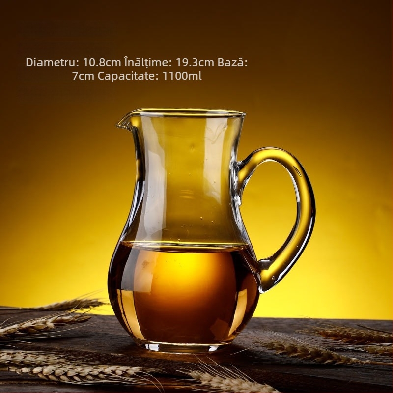 Decantor din cristal pentru vin, stil european, capacitate 1000 ml sau mai mult, design modern minimalist