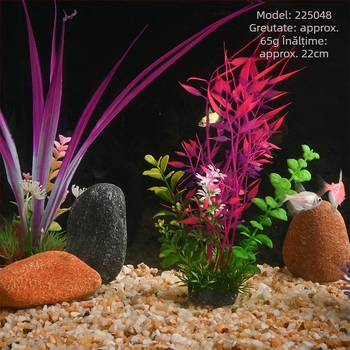 Plante simulate pentru acvariu din PE – stil iarbă artificială, decor pentru acvariu, brand Beautiful scenery, greutate 62–65 g