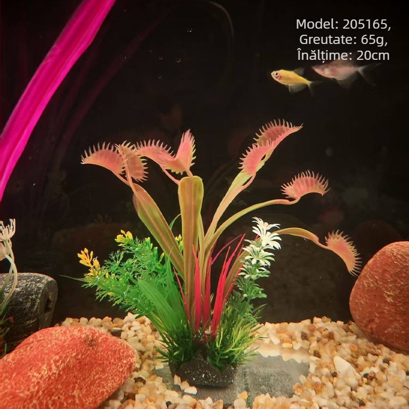 Plante simulate pentru acvariu din PE – stil iarbă artificială, decor pentru acvariu, brand Beautiful scenery, greutate 62–65 g