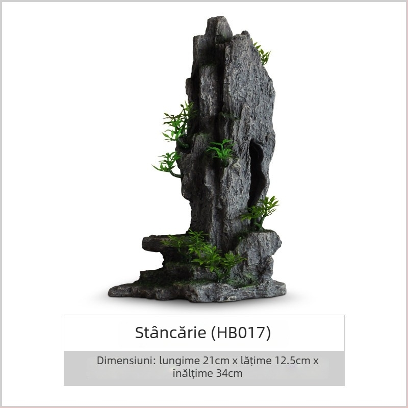 Set decor pentru acvariu din rășină; stil rockery; pentru amenajarea acvariului