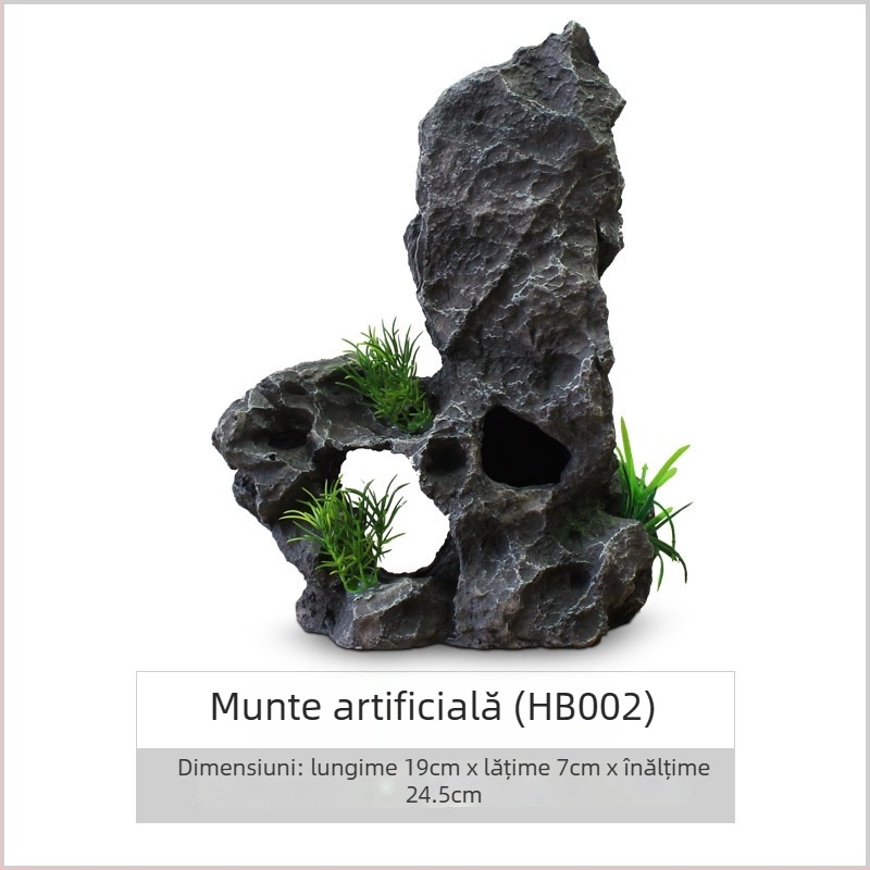 Set decor pentru acvariu din rășină; stil rockery; pentru amenajarea acvariului