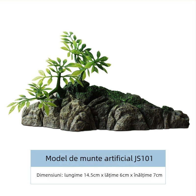 Set decor pentru acvariu din rășină; stil rockery; pentru amenajarea acvariului