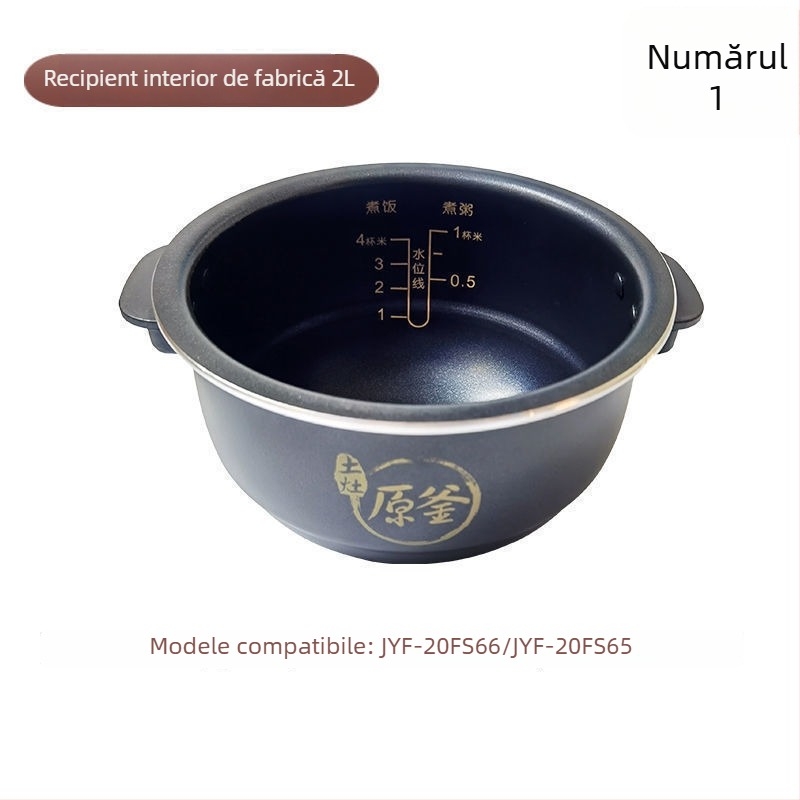 Caserolă Joyoung compatibilă – vas interior cu fund din compozit multistrat, capacitate 1 L, compatibil cu aragazul pe gaz, rezistență la temperaturi înalte, modelul 007