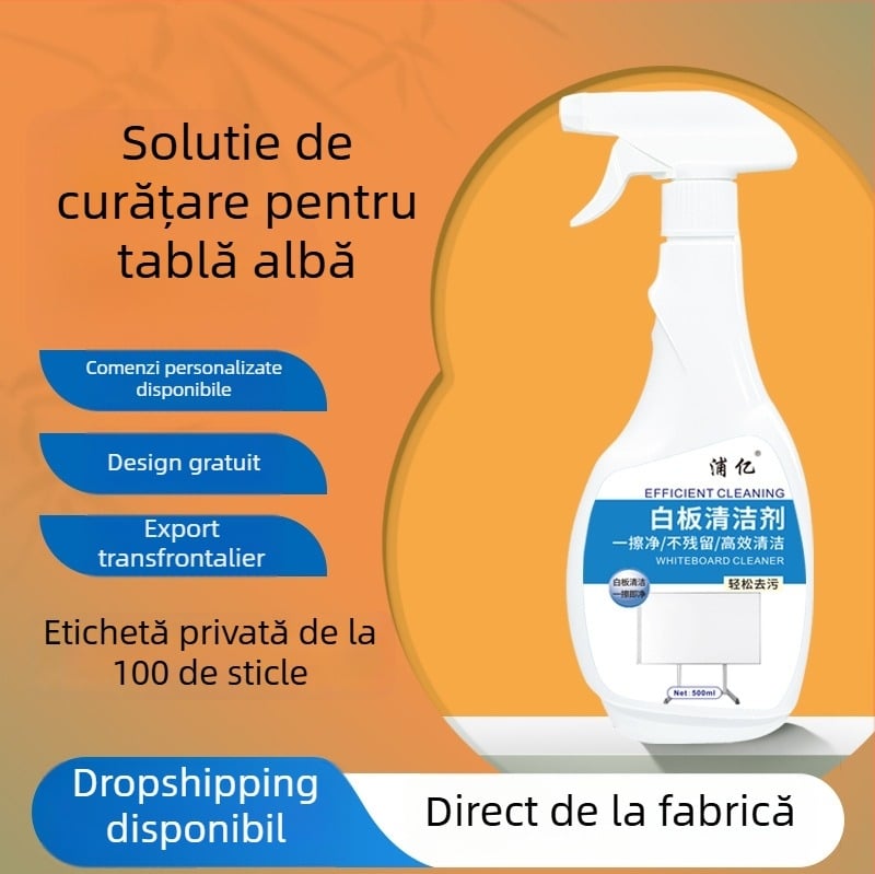 Pu yi Curățător pentru tablă albă - 500 ml, detergent universal pentru curățare profundă, 36 bucăți în cutie