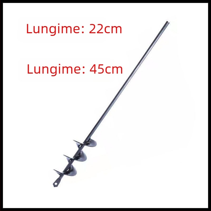 Burghiu de grădină cu lamă spirală pentru plantarea florilor, ierbii și legumelor; bormașină de mână reîncărcabilă pentru afânarea solului și fertilizare