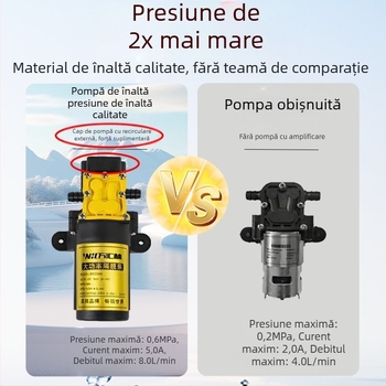 Pulverizator rucsac pentru protecția plantelor, cu capac dublu, întrerupător triplu, baterie litiu, presiune înaltă, 20L