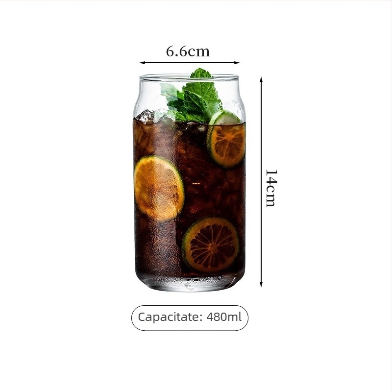 Pahar de vin - sticlă turnată manual, stil modern minimalist, fără mâner, construcție cu un singur strat, rezistent la temperaturi înalte, cu logo imprimat