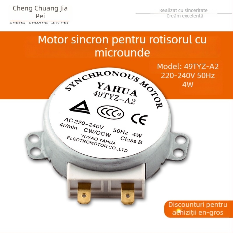 Motor de rotire al platoulului pentru cuptorul cu microunde 49TVZ-A2, 220-240V, 4W