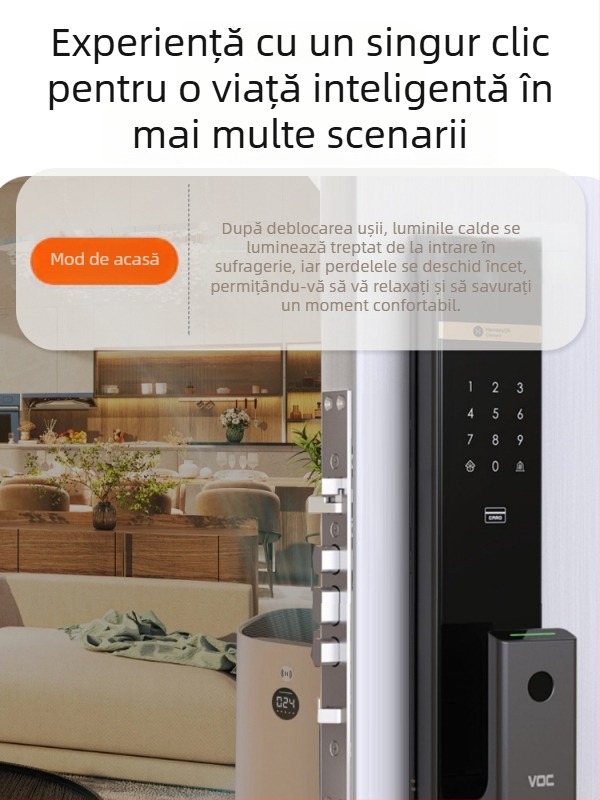 HiLink panou inteligent de întrerupătoare, patru canale, panou PC rezistent la temperaturi înalte, telecomandă wireless și control vocal pentru întreaga casă