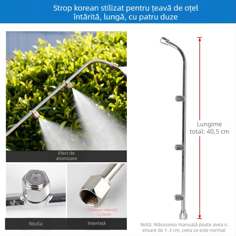 Duza atomizatoare de pulverizare cu inel, multi-jet, anti-vânt și reglabilă (Tip: ceainic/udare/duș cap; Material: OTHER; Brand: OTHER; Importat: Nu)