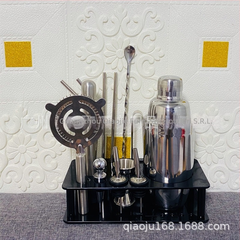 Set de unelte pentru barman Joey – 13 piese, material plastic, stil modern și simplu