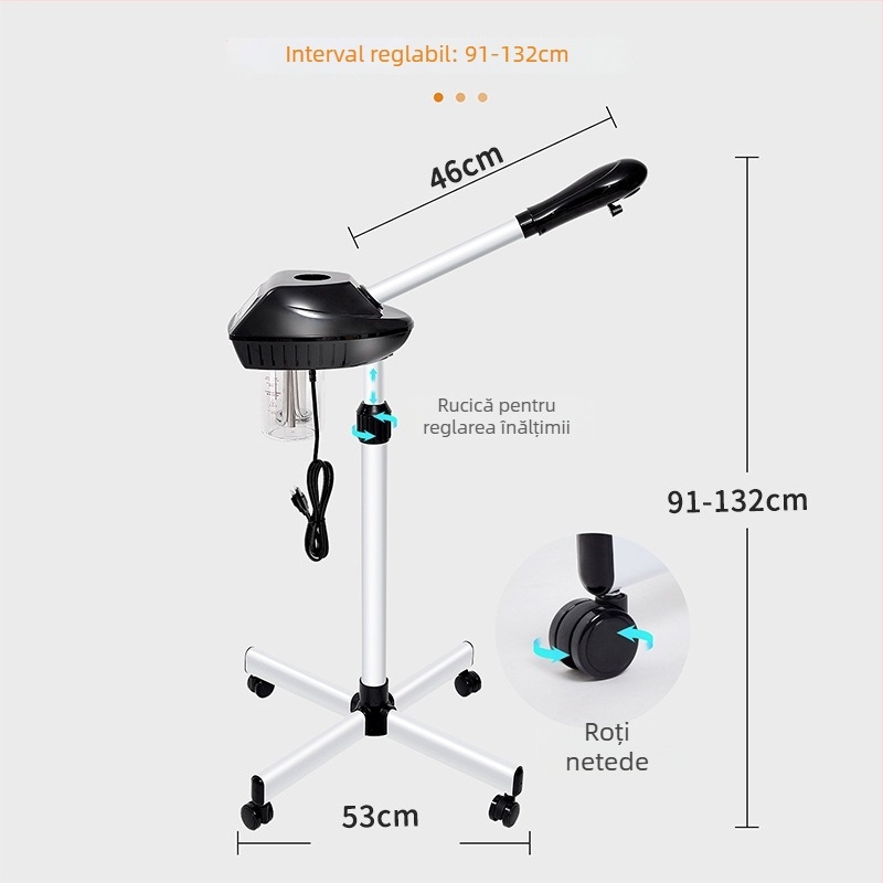 Aburitor pentru față cu 1 treaptă, jet fierbinte, carcasă din plastic turnat prin injecție, fără baterie