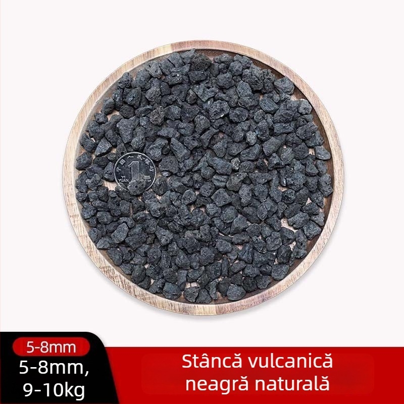 Substrat din piatră vulcanică pentru acvariu – granule naturale de piatră pentru decor