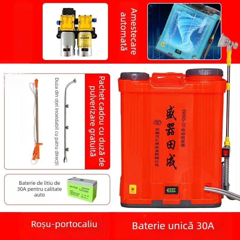 Pulverizator electric de amestecare pentru agricultură, presiune înaltă, pompă dublă, mare putere, pulverizator pentru pomi fructiferi