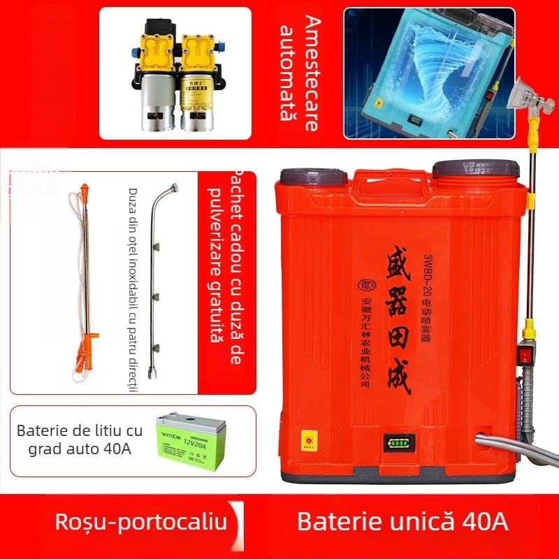 Pulverizator electric de amestecare pentru agricultură, presiune înaltă, pompă dublă, mare putere, pulverizator pentru pomi fructiferi