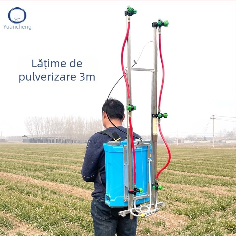 Stropitoare de spate electrice, cu baterie litiu, 20 L, cu duze multiple, pentru protecția plantelor în câmp, autonomie 5–6 ore