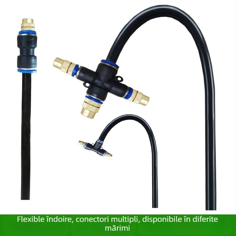 Lejin Sistem de irigare cu micro-aspersie – cupru + PE, pentru grădinărit casnic, agricultură și spații verzi publice