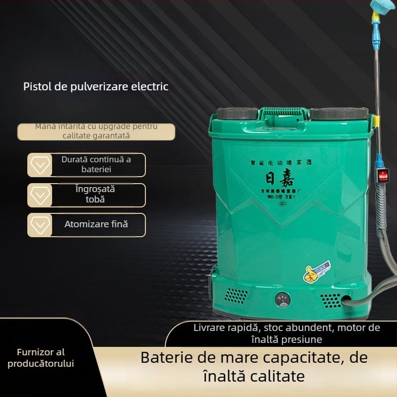 Pulverizator electric de spate pentru agricultură cu baterie litiu (Rijia; baterie litiu; agricultură)