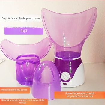 Dispozitiv cu trei funcții pentru față și ochi, abur cald și fumigație; timp ceață 31–60 s; a doua treaptă; carcasă cu acoperire prin pulverizare.