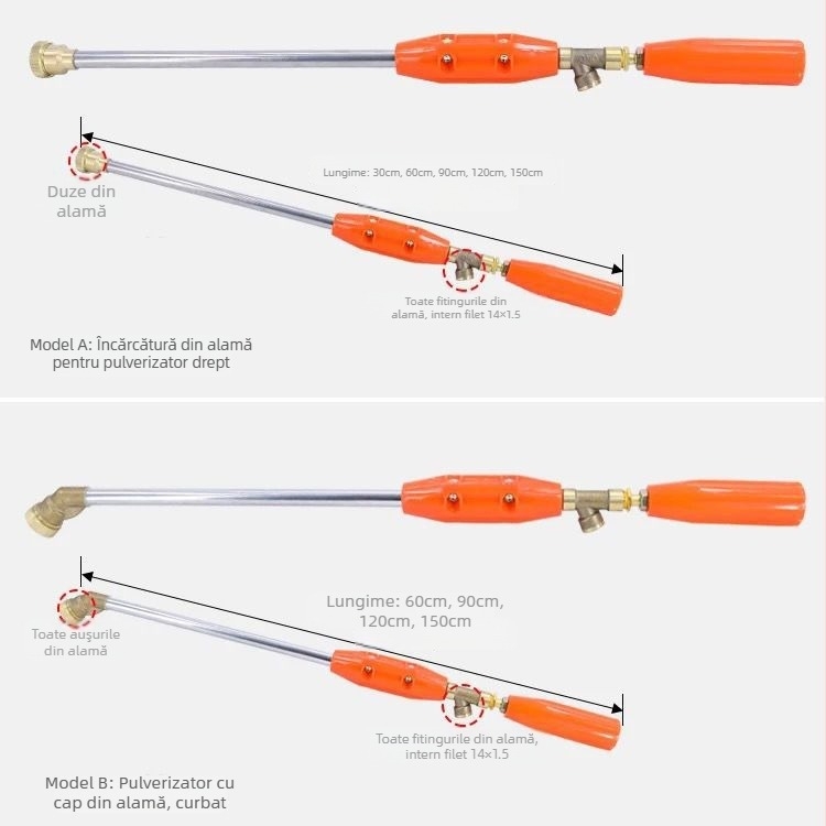 Spray electric pentru pomi fructiferi din oțel inoxidabil pentru grădinărit la domiciliu