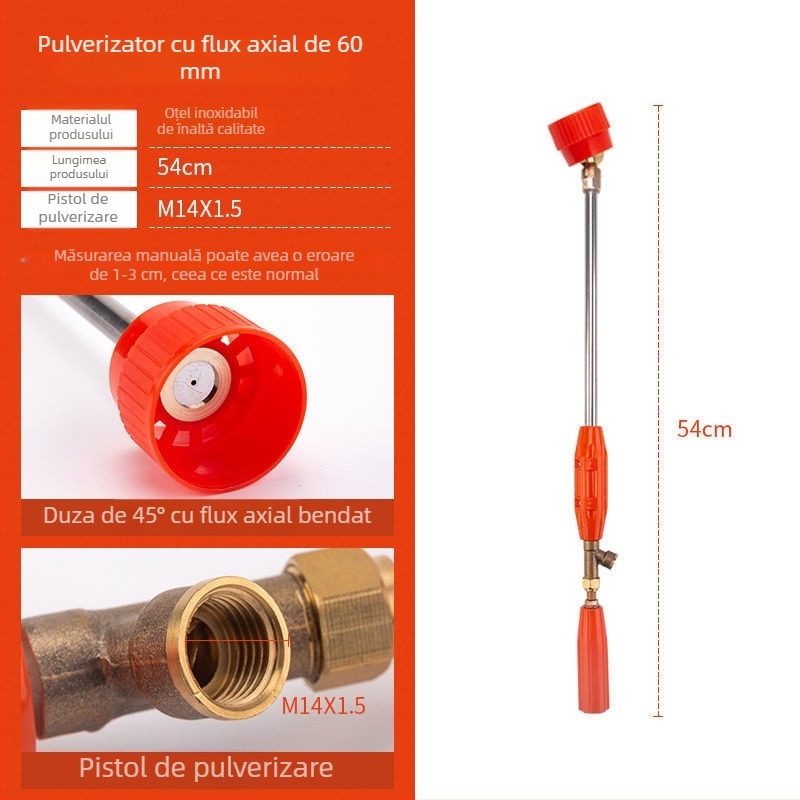 Spray electric pentru pomi fructiferi din oțel inoxidabil pentru grădinărit la domiciliu