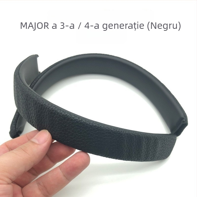 Husă din piele pentru căștile Marshall Major IV, piele artificială, instalare ușoară, potrivire personalizată