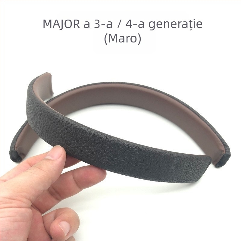 Husă din piele pentru căștile Marshall Major IV, piele artificială, instalare ușoară, potrivire personalizată