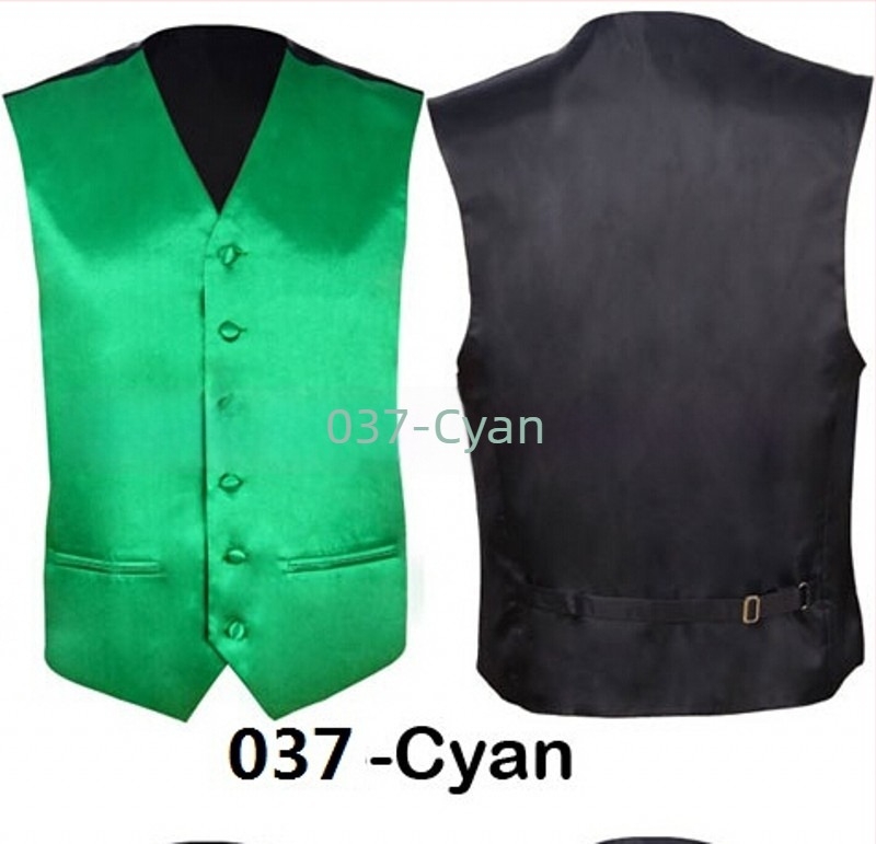 Vesta bărbați Slim Fit din poliester, croială simplă, fără guler, culoare solidă, fără căptușeală, potrivită pentru banchet