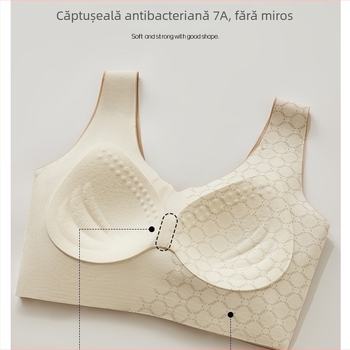 Sutien fără cusături, fără sârmă, pentru ridicare, cu modelare laterală; cupă plină; cupe subțiri modelate; material 63% nailon, 37% spandex.