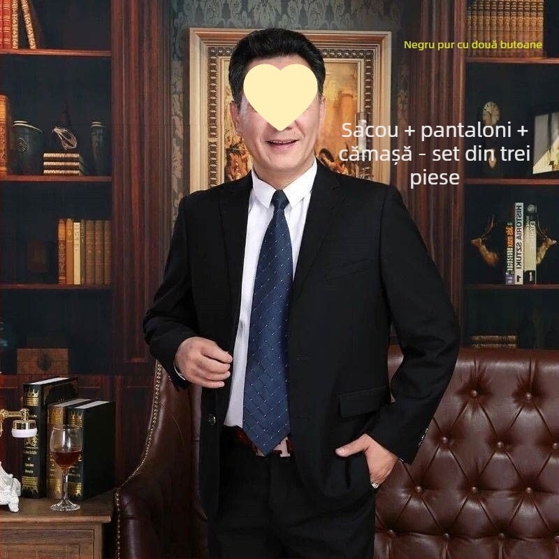 Costum bărbătesc pentru banchet și nuntă — Slim fit, rever plat, trei nasturi, corduroy cu in, primăvara 2025