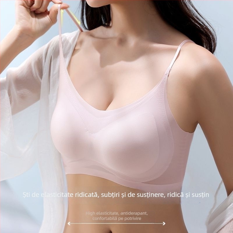 Sutien nylon fără bretele – Chest Wrap, cupe 3/4, cupe subțiri, design pentru spate neted