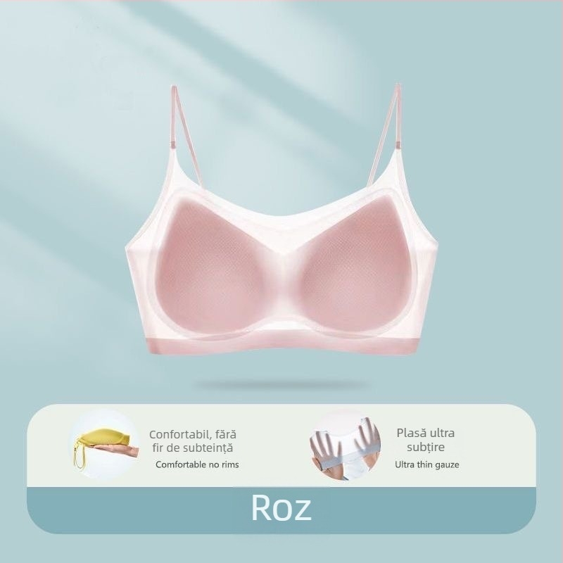 Sutien nylon fără bretele – Chest Wrap, cupe 3/4, cupe subțiri, design pentru spate neted