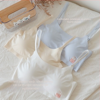 Sutien nylon fără bretele cu înfășurare pentru torace, cupă completă, cupă subțire modelată, respirabil și invizibil