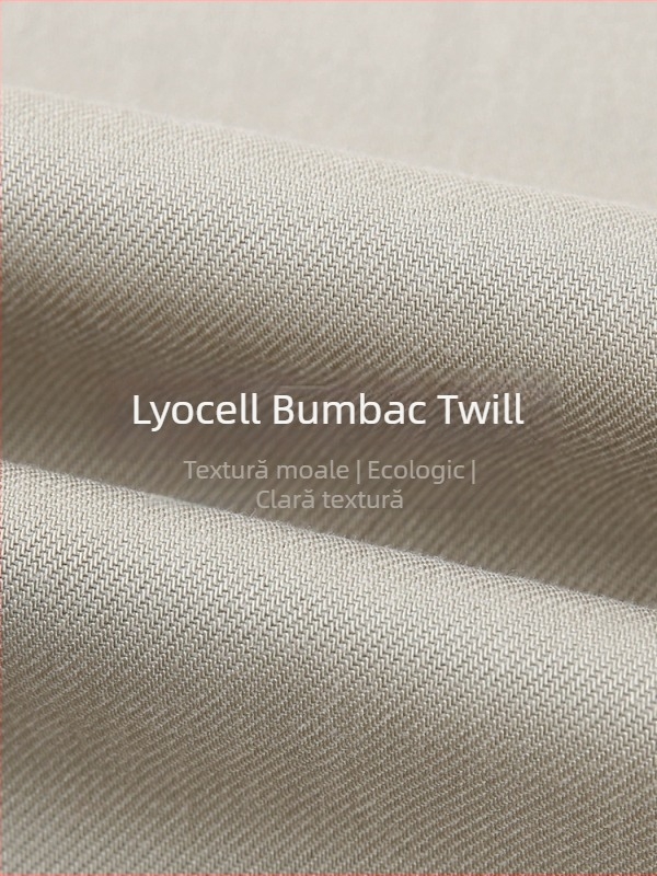 Pantaloni femei Lyocell (Tencel) drepti, talie elastică, 50–70% conținut Lyocell, stil office, grosime moderată