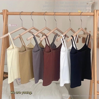 Top cami ribat pentru femei - fără sârmă, push-up, cu pernuțe pentru sân, fără spate, nailon