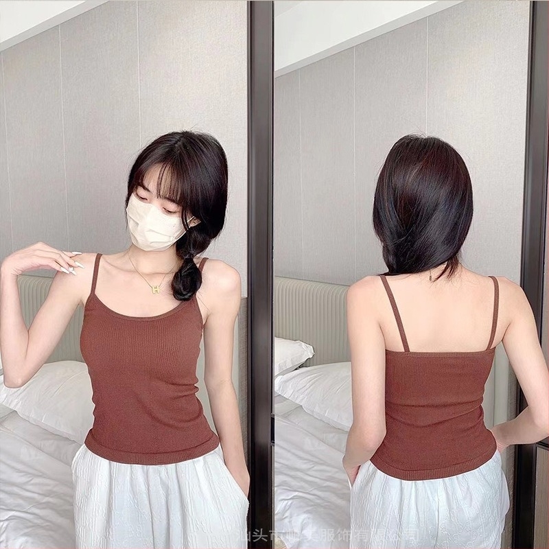 Top cami ribat pentru femei - fără sârmă, push-up, cu pernuțe pentru sân, fără spate, nailon