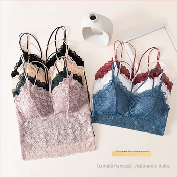 Top tubular cu susținere a bustului, spate dantelat, material nylon, 80% nylon, cupe pline, bretele reglabile