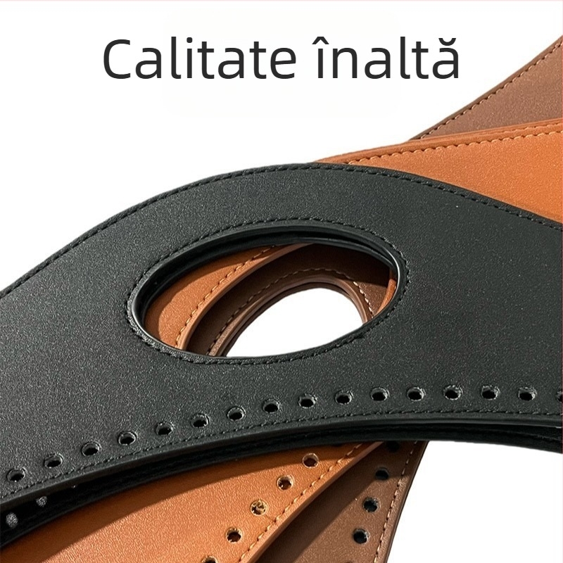 Accesorii pentru genți cu mâner PU, Detalii din piele lucrate manual, Țesătură în model lună, Geantă clutch DIY, Rezistentă la apă, Brand Didi, Primăvara 2025