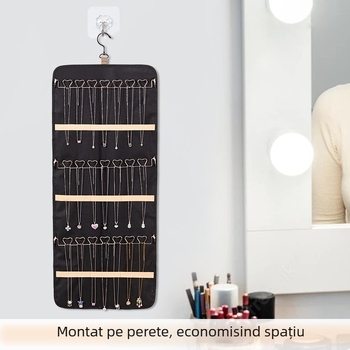 Geantă de depozitare pentru montare pe perete, dublă față, PVC, multifuncțională, stil geantă de mână
