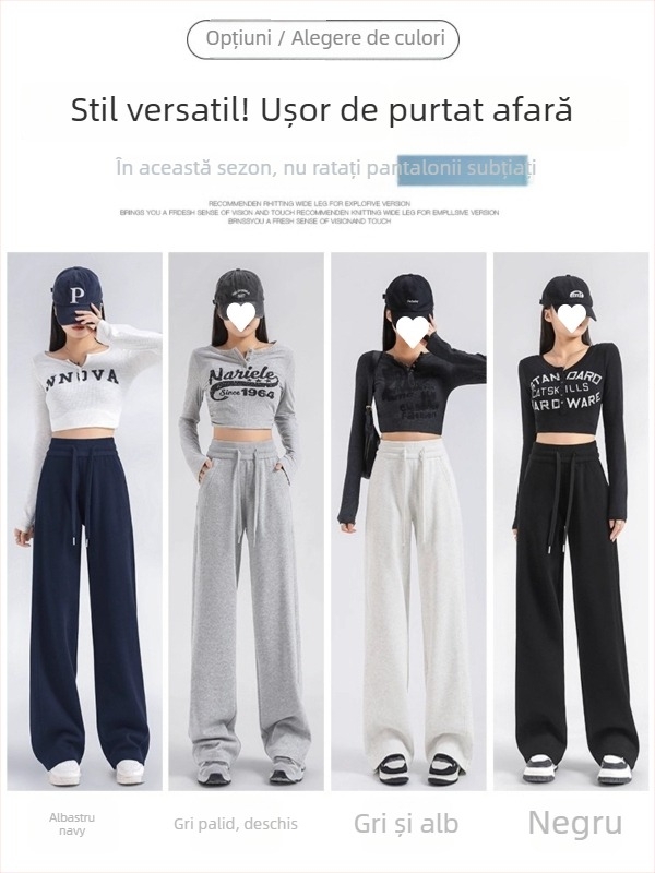 Pantaloni femei cu talie înaltă, croială dreaptă, lungime Capri, toamnă 2025, elastan amestec.