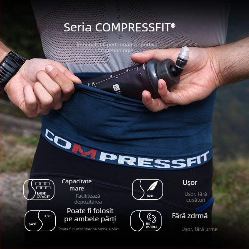 Golovejoy Borsetă de talie pentru sport - nylon, căptușeală din poliester, reducerea încărcării, unisex, pentru activități în aer liber