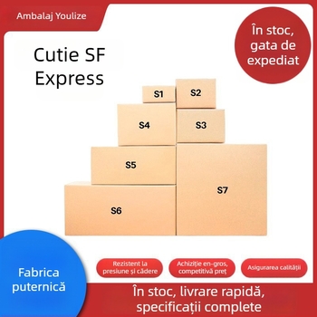 Carton pliant din carton ondulat (grosime 2,6–6 mm; 130–250 g/m²; tăiere prin ștanțare; pentru ambalare expresă și bijuterii)